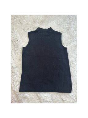Double D Ranch Black Mock Neck Sleeveless Top XS